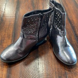Stewart Weizman Metallic Booties